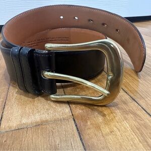 Coach Black and Gold Women's Belt